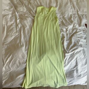 Cotton lime green, Lululemon lounge dress size small mid length